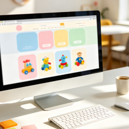 Children's Toys and Maternity/Baby: Vibrant Color UI Pack