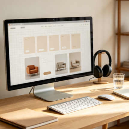 Minimalist Industrial Home & Decor UI Modules